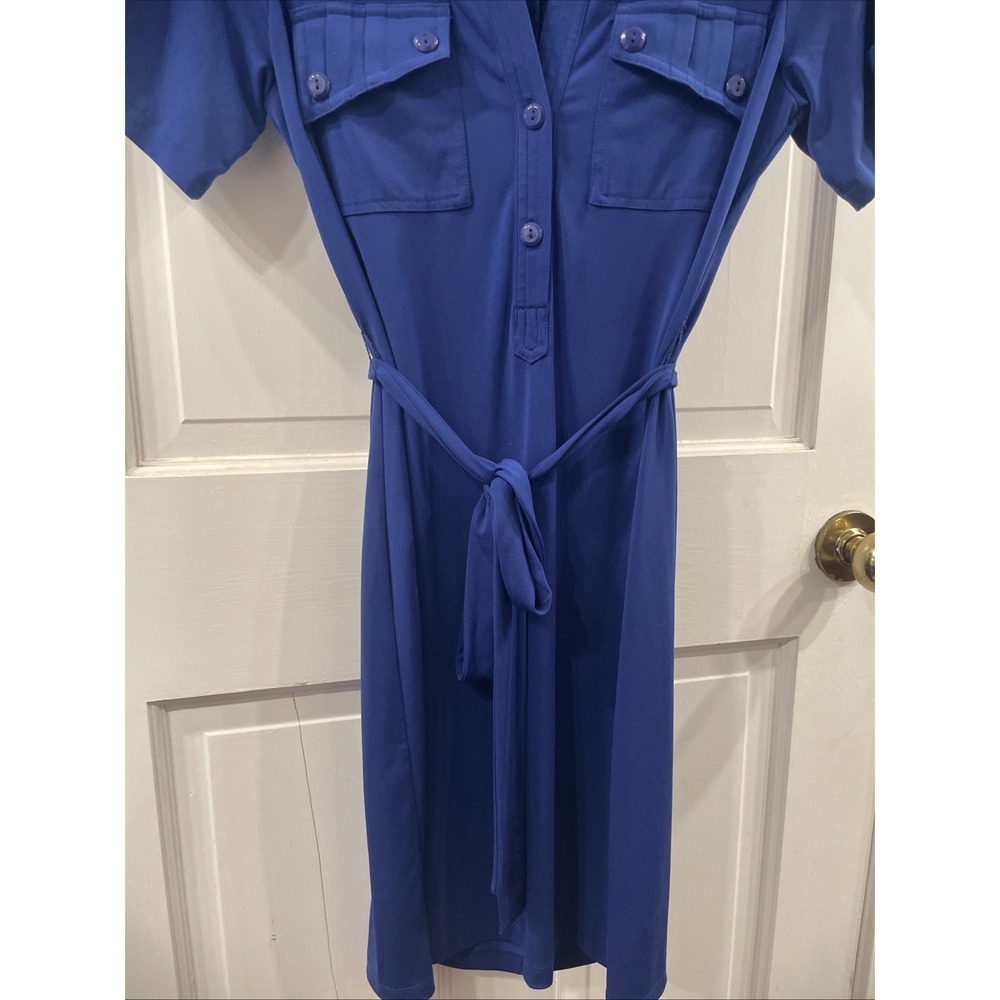 Fenn Wright Mansion Formal Solid Blue Polyester S… - image 4